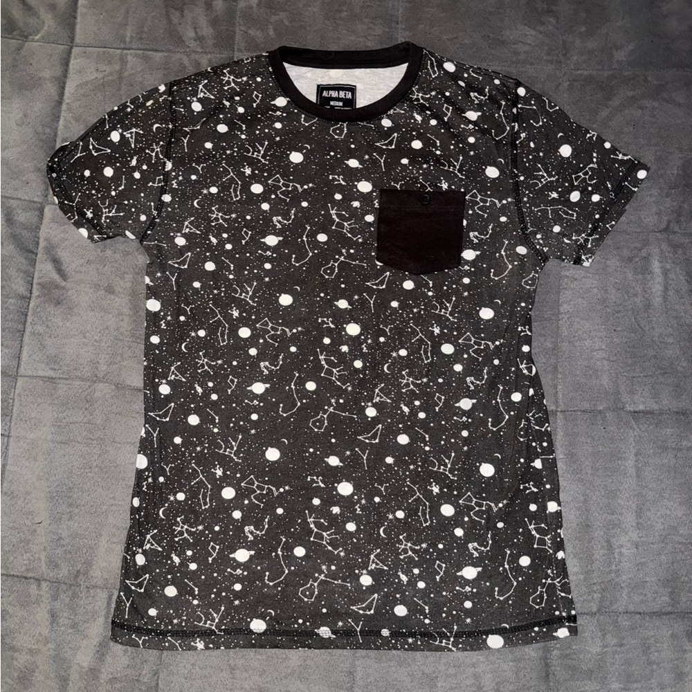 Alpha Beta Black and White Constellation T-Shirt